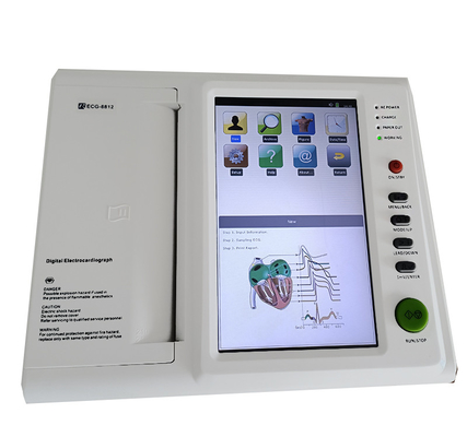 분석기와 12대 채널 모니터 심전도 EKG 리코더 ECG 기계