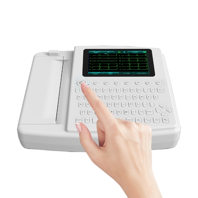 병원 색채 TFT 터치 스크린 전자적 EKG ECG 기계 7 인치