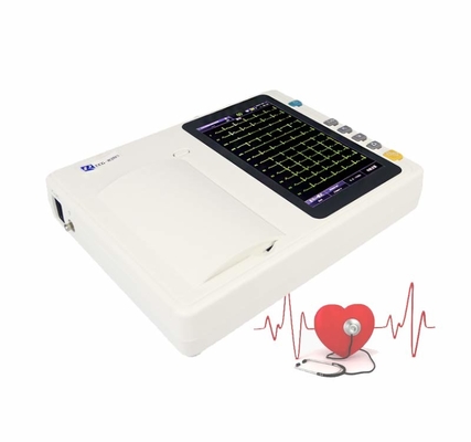 내부/외부 데이터 저장 및 기록 기능이 있는 6채널 디지털 ECG 기계