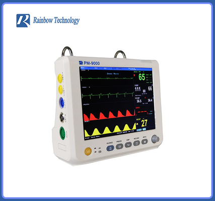 구급차 ICU를 위한 6개의 모수 휴대용 참을성 있는 감시자 색깔 TFT LCD 디스플레이