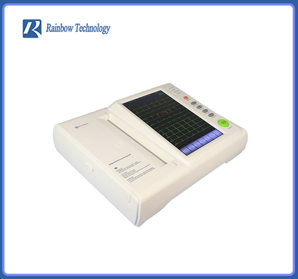 자동 분석 의료 ECG 기계 소형 휴대용 12 리드 ECG 모니터