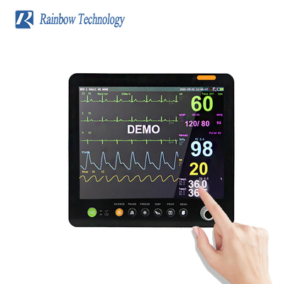 100VAC-240VAC Multi Parameter Vital Signs Monitor Touch Screen Patient Care Monitor