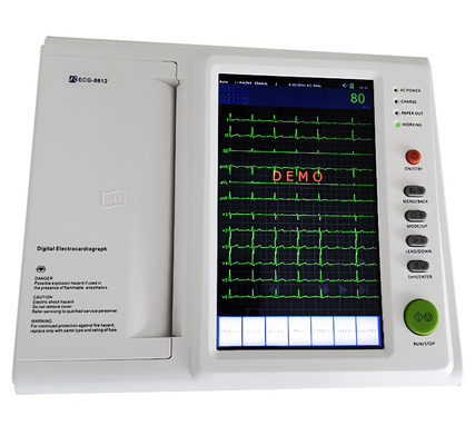 분석기와 12대 채널 모니터 심전도 EKG 리코더 ECG 기계