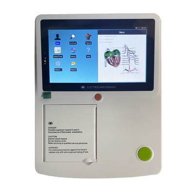 가벼운 7인치 터치 스크린 ECG 장치 ECG 기록기 병원 클리닉