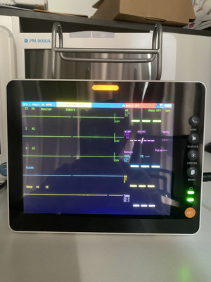 8인치 휴대용 인간용 비탈 신호 모니터 멀티 파라미터 ECG 모니터 병원 침대 옆 모니터