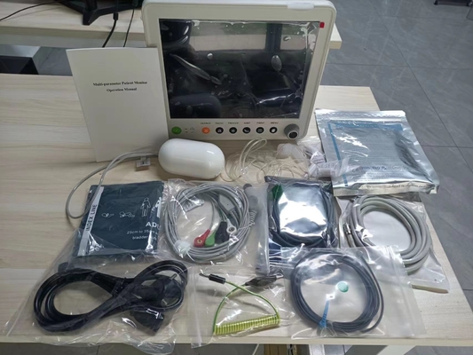 의료 고품질 12' ETCO2 벽에 장착 ICU 수술 구급차 다중 파라미터 환자 모니터