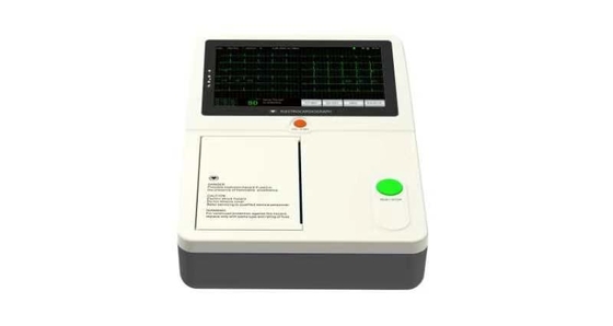 휴대용 7 인치 터치 스크린 12 리드 3 채널 ECG 기계