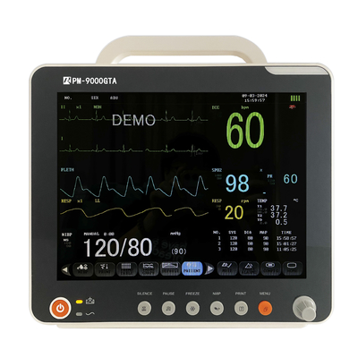 12인치 풀 스크린 의료 비탈 모니터 6 파라미터 환자 모니터 ICU