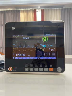 ECG Resp SpO2 Nibp Temp 및 이동식 스탠드 OEM가 가능한 다중 파라미터 환자 모니터