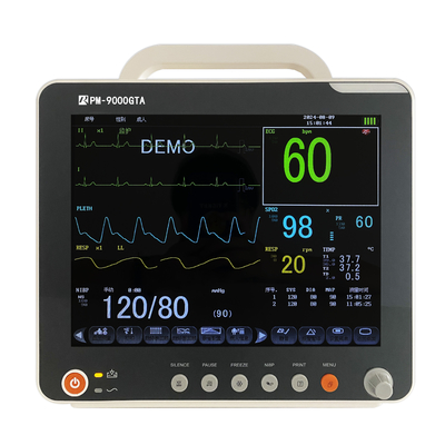 ECG Resp SpO2 Nibp Temp 및 이동식 스탠드 OEM가 가능한 다중 파라미터 환자 모니터