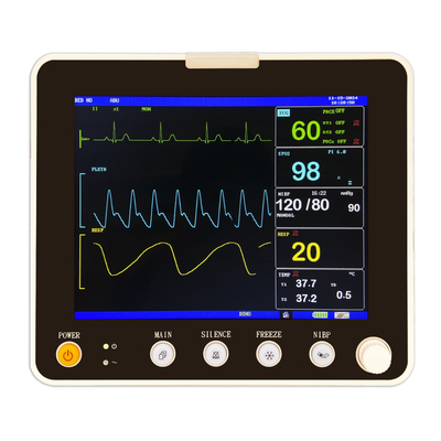 ECG ICU 다중 매개변수 환자 휴대용 모니터 병원 장비 선택 사양 ETCO2 동물 버전