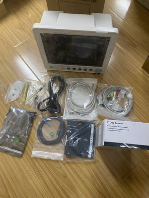 12.1인치 컬러 TFT LCD 다중 매개변수 환자 모니터 (1년 보증 및 콤팩트 30*27*30CM 디자인)