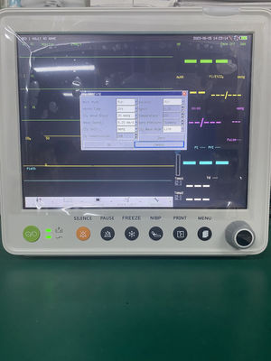 12.1인치 컬러 TFT LCD 다중 매개변수 환자 모니터 (1년 보증 및 콤팩트 30*27*30CM 디자인)