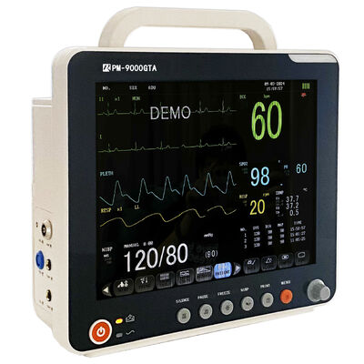 12병원 ICU용 SpO2/ECG/PR/NIBP/TEMP/RESP와 함께 1인치 TFT 스크린 멀티 파라미터 환자 모니터