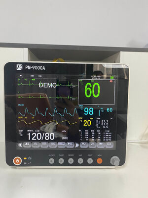 12병원 ICU용 SpO2/ECG/PR/NIBP/TEMP/RESP와 함께 1인치 TFT 스크린 멀티 파라미터 환자 모니터