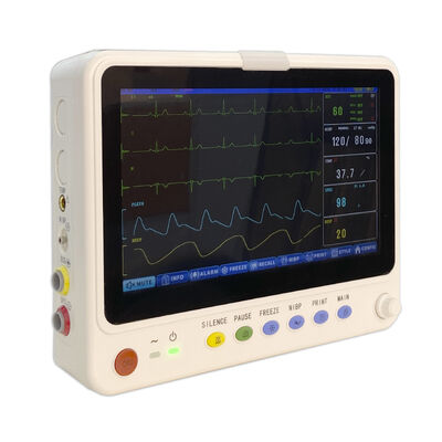 휴대용 10인치 구급차 병동 의료 ECG 모니터 다중 매개변수 중환자 관리 휴대용 심장 모니터