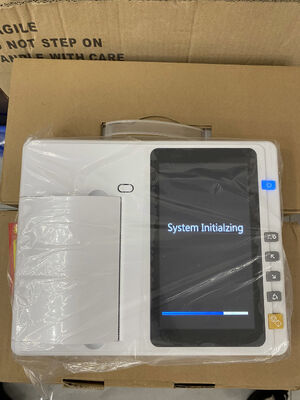 6-채널 7인치 LCD 화면 병원용 전원 공급 장치와 함께 휴대용 의료 ECG/EKG 장치