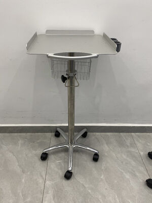 병원 및 클리닉 장비용 OEM 서비스 제공 현대적인 디자인 금속 환자 모니터 트롤리