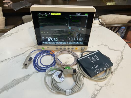 ECG 12.1 인치 스크린 6 다중 매개 변수 환자 모니터 병원 가정용 ISO13485 인증 II급 의료 장비 ICU