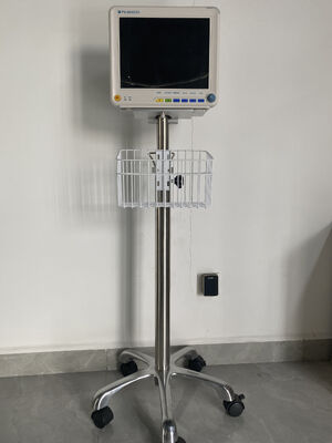 ECG/HR/RESP/SPO2/NIBP/온도 매개변수 및 트롤리/벽 브래킷 장착이 가능한 12.1인치 컬러 LCD 디스플레이 다중 매개변수 환자 모니터