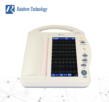 LCD 디스플레이를 가진 고해상 디지털 방식으로 12 채널 휴대용 ECG 기계